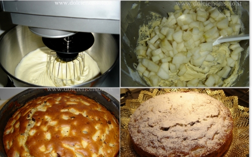 preparazione torta alle pere