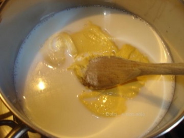latte con crema di uova